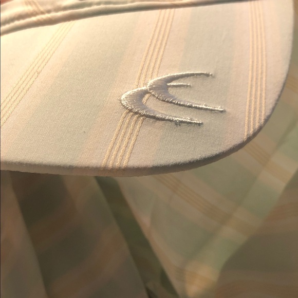 Scuffers Sweet Green CAP Women's Size OS 100% Cotton Stripe Cover Lightweight - Picture 7 of 10